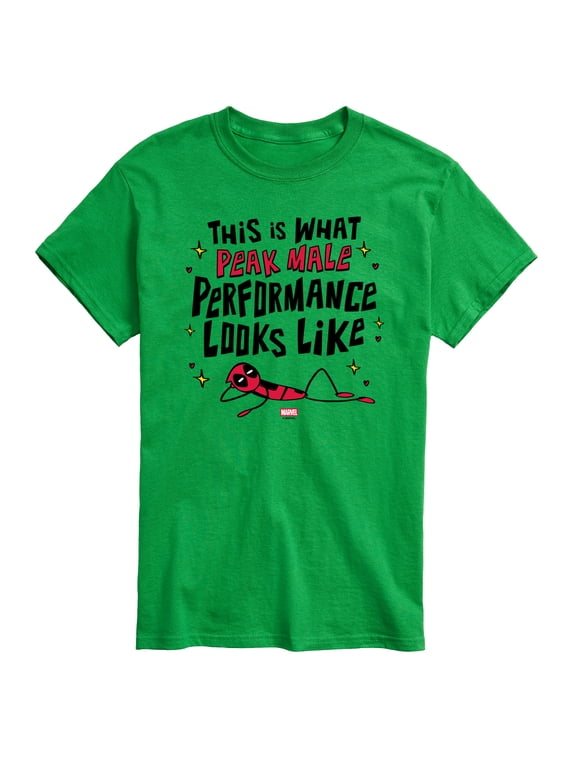 - Deadpool Peak Male Performance Men's Short Sleeve Graphic T-Shirt