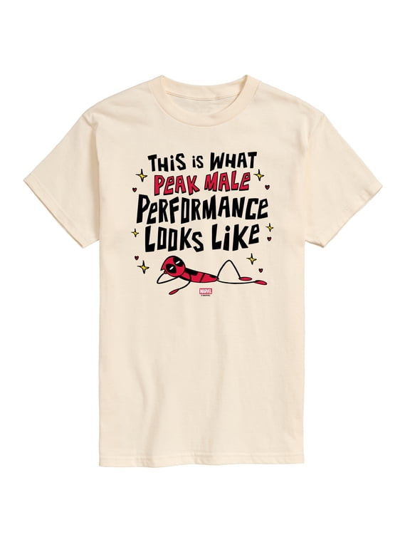 - Deadpool Peak Male Performance Men's Short Sleeve Graphic T-Shirt