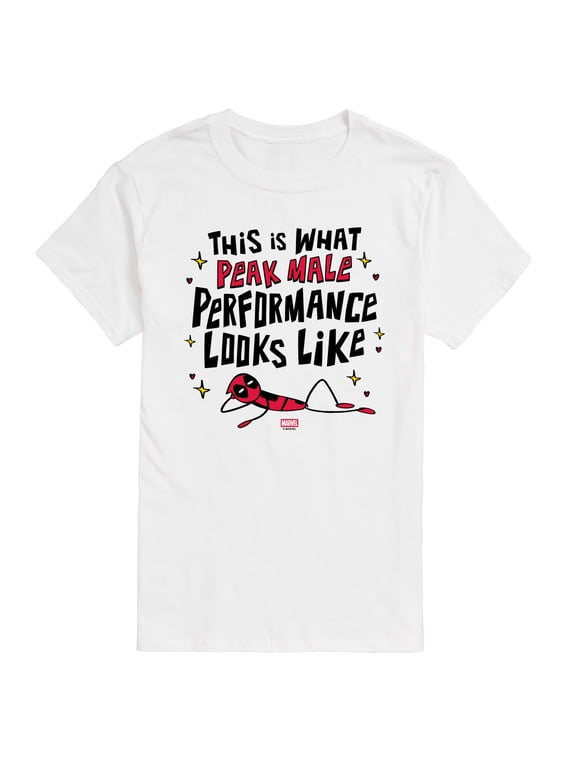 - Deadpool Peak Male Performance Men's Short Sleeve Graphic T-Shirt