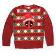 thumbnail image 1 of Marvel Deadpool Santa Hat Deadpool Pullover Sweatshirt | 2XL, 1 of 1