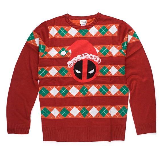 Marvel Deadpool Santa Hat Deadpool Pullover Sweatshirt | 2XL