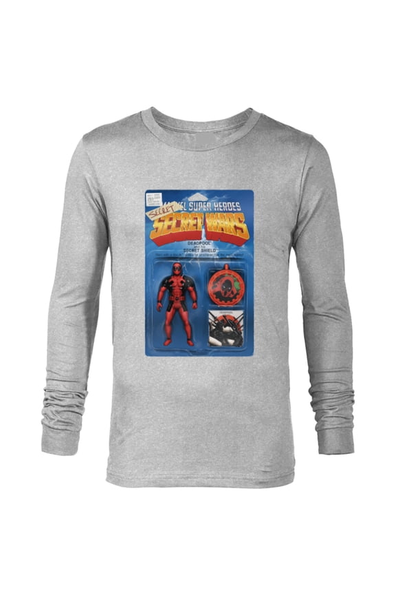 Deadpool Secret Secret Wars Action Figure Cover Art - Long Sleeve T-Shirt for Men - Customized-Athletic Heather