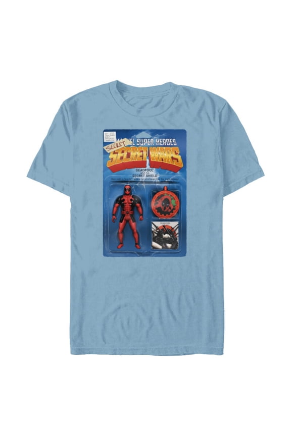 Deadpool Secret Secret Wars Action Figure Cover Art - Short Sleeve Blended T-Shirt for Adults - Customized-Ocean Blue