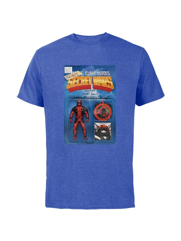 Deadpool Secret Secret Wars Action Figure Cover Art - Short Sleeve Cotton T-Shirt for Adults - Customized-Royal Heather