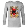 thumbnail image 1 of Marvel Deadpool Snacks and Bullets - Long Sleeve T-Shirt for Men - Customized-Athletic Heather, 1 of 5