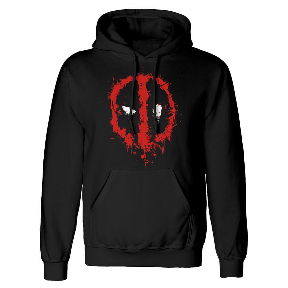 Marvel Deadpool Splat Logo Black Hoodie: X Large - Walmart.com