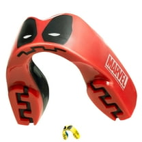 Marvel Deadpool Sports Mouthguard, Dual Layer Premium Protection Adult Gum Shield with Case