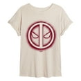 thumbnail image 1 of Marvel - Deadpool Logo Spray Paint Graffiti - Women's Oversized Graphic T-Shirt, 1 of 4