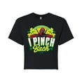 thumbnail image 1 of Marvel Deadpool - St. Patrick's Day I Pinch Back - Juniors Cropped Graphic T-Shirt, 1 of 5
