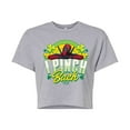 thumbnail image 1 of Marvel Deadpool - St. Patrick's Day I Pinch Back - Juniors Cropped Graphic T-Shirt, 1 of 5