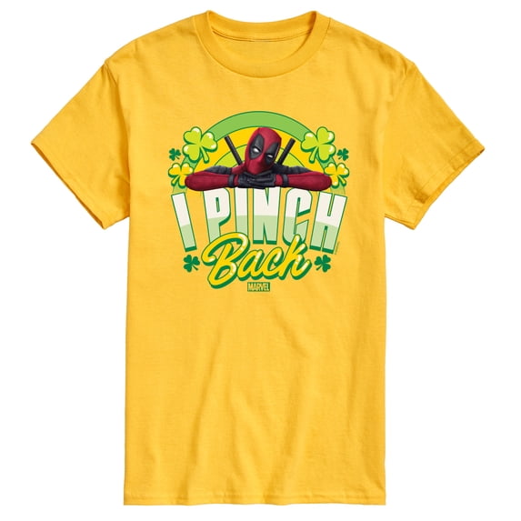 Marvel Deadpool - St. Patrick's Day I Pinch Back - Men's Short Sleeve Graphic T-Shirt
