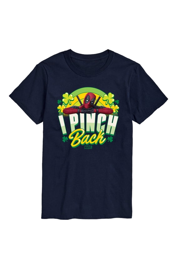 Deadpool - St. Patrick's Day I Pinch Back - Men's Short Sleeve Graphic T-Shirt