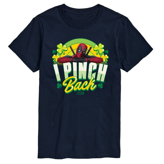 Marvel Deadpool - St. Patrick's Day I Pinch Back - Men's Short Sleeve Graphic T-Shirt