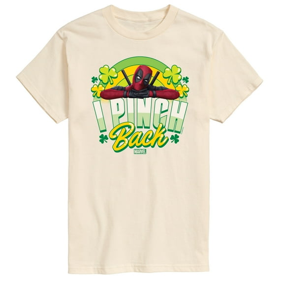 Marvel Deadpool - St. Patrick's Day I Pinch Back - Men's Short Sleeve Graphic T-Shirt