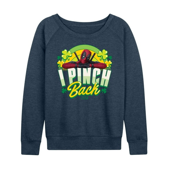 Marvel Deadpool - St. Patrick's Day I Pinch Back - Women's French Terry Pullover Sweatshirt