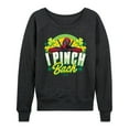 thumbnail image 1 of Marvel Deadpool - St. Patrick's Day I Pinch Back - Women's French Terry Pullover Sweatshirt, 1 of 5