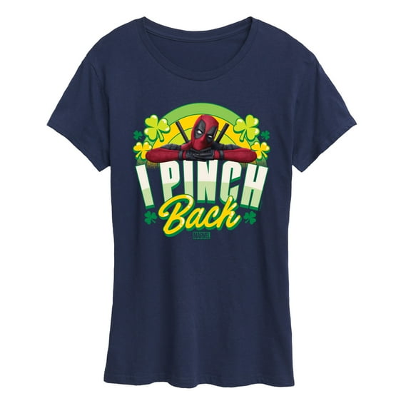 Marvel Deadpool - St. Patrick's Day I Pinch Back - Women's Short Sleeve Graphic T-Shirt