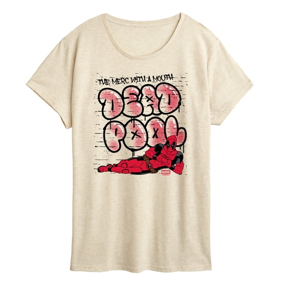 Marvel - Deadpool Street Graffiti - Women's Short Sleeve Graphic T-Shirt