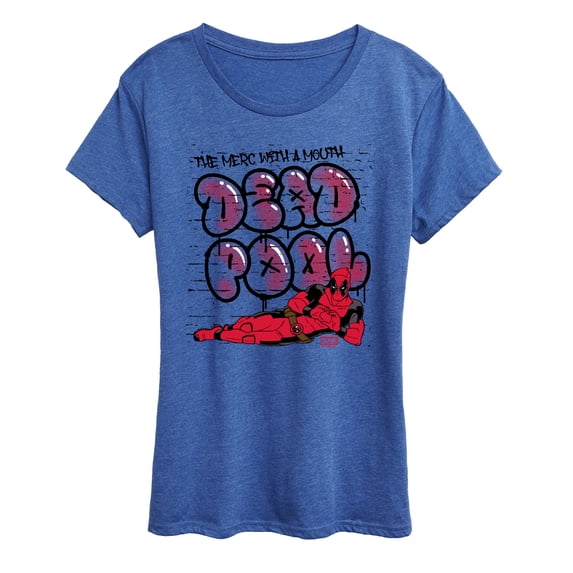 Marvel - Deadpool Street Graffiti - Women's Short Sleeve Graphic T-Shirt