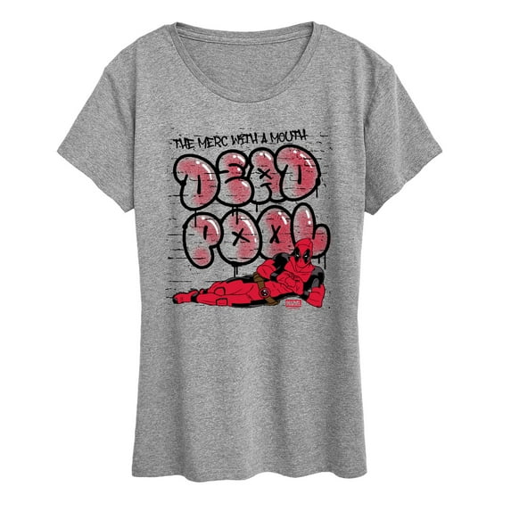 Marvel - Deadpool Street Graffiti - Women's Short Sleeve Graphic T-Shirt