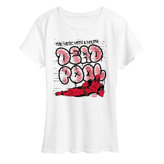 Marvel - Deadpool Street Graffiti - Women's Short Sleeve Graphic T-Shirt
