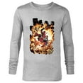 thumbnail image 1 of Marvel Deadpool Super Hero Comic Art ‘Splodey Battle - Long Sleeve T-Shirt for Men - Customized-Athletic Heather, 1 of 5