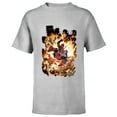 thumbnail image 1 of Marvel Deadpool Super Hero Comic Art ‘Splodey Battle - Short Sleeve T-Shirt for Kids - Customized-Athletic Heather, 1 of 5