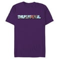 thumbnail image 1 of Marvel Deadpool Super Hero Comic Art Window Name Logo - Short Sleeve Blended T-Shirt for Adults - Customized-Purple, 1 of 5