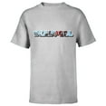 thumbnail image 1 of Marvel Deadpool Super Hero Comic Art Window Name Logo - Short Sleeve T-Shirt for Kids - Customized-Athletic Heather, 1 of 5