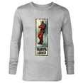 thumbnail image 1 of Marvel Deadpool Super Hero Comic Cover Corner Box Retro - Long Sleeve T-Shirt for Men - Customized-Athletic Heather, 1 of 5