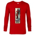 thumbnail image 1 of Marvel Deadpool Super Hero Comic Cover Corner Box Retro - Long Sleeve T-Shirt for Men - Customized-New Red, 1 of 5