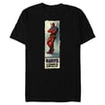 thumbnail image 1 of Marvel Deadpool Super Hero Comic Cover Corner Box Retro - Short Sleeve Blended T-Shirt for Adults - Customized-Black, 1 of 5