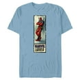 thumbnail image 1 of Marvel Deadpool Super Hero Comic Cover Corner Box Retro - Short Sleeve Blended T-Shirt for Adults - Customized-Ocean Blue, 1 of 5