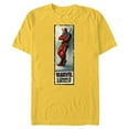 thumbnail image 1 of Marvel Deadpool Super Hero Comic Cover Corner Box Retro - Short Sleeve Blended T-Shirt for Adults - Customized-Yellow, 1 of 5