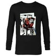 thumbnail image 1 of Marvel Deadpool Super Hero Comic Japanese Manga Art Homage - Long Sleeve T-Shirt for Men - Customized-Black, 1 of 5
