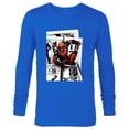 thumbnail image 1 of Marvel Deadpool Super Hero Comic Japanese Manga Art Homage - Long Sleeve T-Shirt for Men - Customized-Navy, 1 of 5