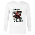 thumbnail image 1 of Marvel Deadpool Super Hero Comic Japanese Manga Art Homage - Long Sleeve T-Shirt for Men - Customized-White, 1 of 5