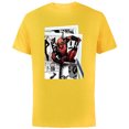 thumbnail image 1 of Marvel Deadpool Super Hero Comic Japanese Manga Art Homage - Short Sleeve Cotton T-Shirt for Adults - Customized-Yellow, 1 of 5
