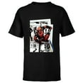 thumbnail image 1 of Marvel Deadpool Super Hero Comic Japanese Manga Art Homage - Short Sleeve T-Shirt for Kids - Customized-Black, 1 of 5