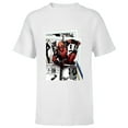 thumbnail image 1 of Marvel Deadpool Super Hero Comic Japanese Manga Art Homage - Short Sleeve T-Shirt for Kids - Customized-White, 1 of 5
