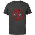 thumbnail image 1 of Marvel Deadpool Symbol Red Spray Paint - Short Sleeve Cotton T-Shirt for Adults - Customized-Charcoal, 1 of 5
