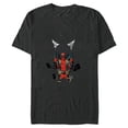 thumbnail image 1 of Marvel Deadpool Symbol Weapons Blazing - Short Sleeve Blended T-Shirt for Adults - Customized-Dark Heather, 1 of 5