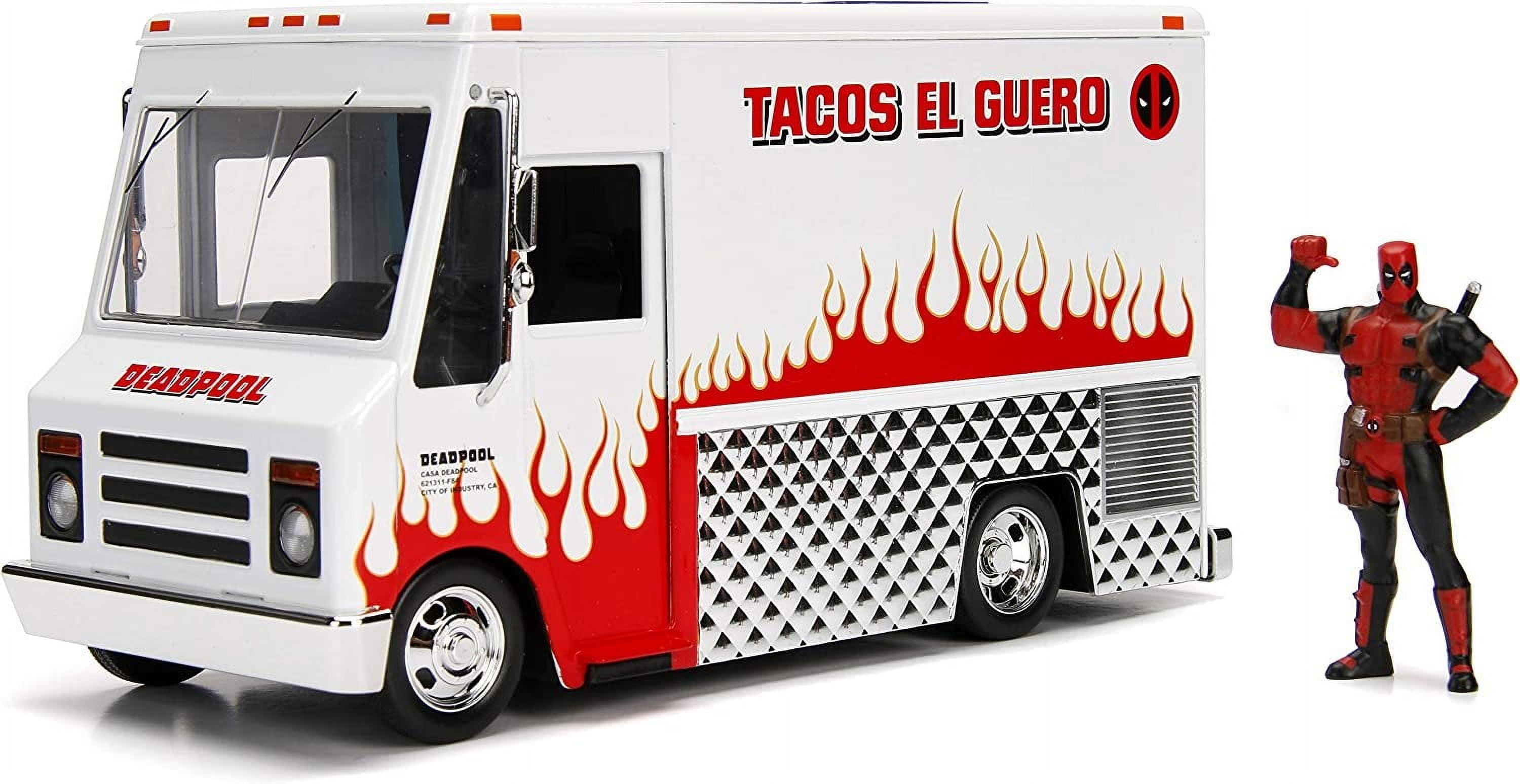 DEADPOOL TACO TRUCK ミニカー　ホットウィール Amazon.com: Hot Wheels Deadpool Food Truck, 1:64 Scale