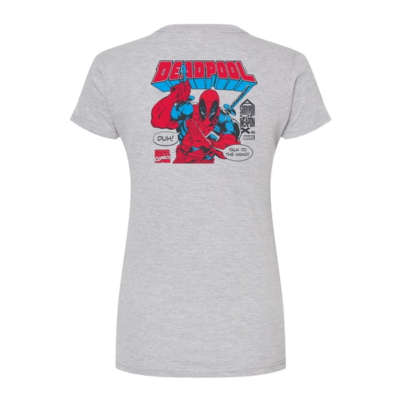 Marvel Deadpool - Talk To The Hand - Juniors Fitted Graphic T-Shirt