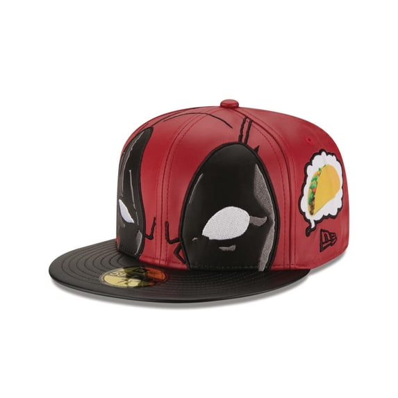 Marvel Deadpool Thinking About Tacos 5950 Fitted Baseball Cap | 7 1/2