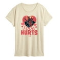 thumbnail image 1 of Marvel Deadpool - Valentine's Day Love Hurts - Women's Short Sleeve Graphic T-Shirt, 1 of 5