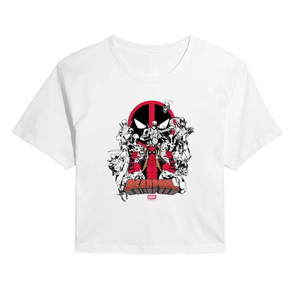 Marvel - Deadpool Variants - Juniors Cropped Short Sleeve Graphic T-Shirt