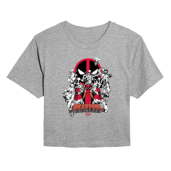 Marvel - Deadpool Variants - Juniors Cropped Short Sleeve Graphic T-Shirt