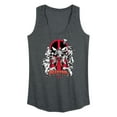 thumbnail image 1 of Marvel - Deadpool Variants - Women's Racerback Graphic Tank Top, 1 of 4