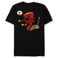 thumbnail image 1 of Marvel Deadpool Wade Wilson Cupid’s Arrow Valentine’s Day - Short Sleeve Blended T-Shirt for Adults – Customized-Black, 1 of 5